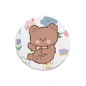 珪藻土吸水杯墊 杯墊 防潮 硅藻土 防滑墊 吸水墊 隔熱墊 坐著小熊