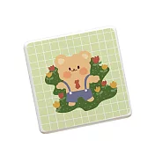 珪藻土吸水杯墊 杯墊 防潮 硅藻土 防滑墊 吸水墊 隔熱墊 草叢小熊