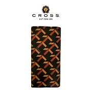 【CROSS】台灣總經銷 限量1折 頂級小牛皮22卡1零錢袋長 路易系列 全新專櫃展示品 (黑色 贈禮盒提袋)