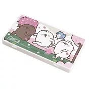 柴語錄 萬用口罩收納盒 收納盒 口罩收納 鈔票收納 乾淨整潔 輕鬆便利 櫻花