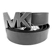 MICHAEL KORS 寬版可翻轉雙面皮帶-黑