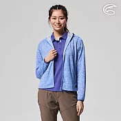 ADISI 女UPF50+印花抑菌防曬連帽外套AJ2211037 (S-2XL) / 吸濕排汗 彈性 抗紫外線 大和抗菌 防臭加工 抗UV M 芋紫