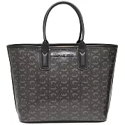MICHAEL KORS 印花LOGO皮革托特包-黑