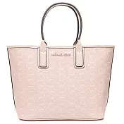 MICHAEL KORS 印花LOGO皮革托特包-粉紅