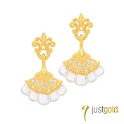 【Just Gold 鎮金店】華爾滋 黃金耳環