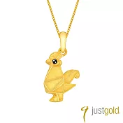 【Just Gold 鎮金店】祈願CUTIE十二生肖 純金吊墜-雞(不含鍊)