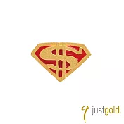 【Just Gold 鎮金店】繽紛派對 黃金單耳耳環-超級英雄