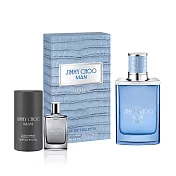 【JIMMY CHOO】活力海洋男性淡香水50ml(贈隨機體香膏75g+小香乙瓶)