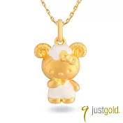 【Just Gold 鎮金店】Hello Kitty百變Cutie十二生肖 黃金墜子-羊(不含鍊)