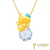 【Just Gold 鎮金店】Hello Kitty 魔法天使-黃金墜子(不含鍊)