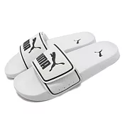 Puma 拖鞋 Leadcet 2.0 V 白 黑 男鞋 女鞋 泡棉 舒適 魔鬼氈 一片拖 38751502