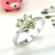 【伊飾童話】浪漫綻放＊粉嫩幸運草戒  5號