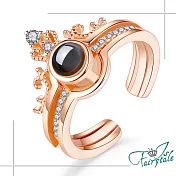 【伊飾童話】藏愛皇冠＊一百種語言開口二組戒  金