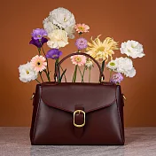 光合系 朵拉手提蓋包 深紅