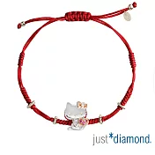 【Just Diamond】甜蜜真心系列 Hello Kitty手繩/戒指兩用