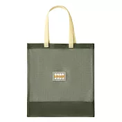 E.City_環保蔬果單肩購物收納網袋(2入) 墨綠