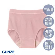 【日本GUNZE】防水抑菌三角生理褲(CI4170-SUP) M 粉色