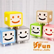 【iSFun】方型笑臉*自動抽取紙巾盒/綠 粉