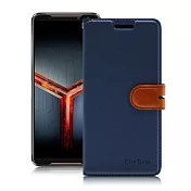 CITY For 華碩 ROG Phone II ZS660KL 浪漫都會支架皮套 藍色