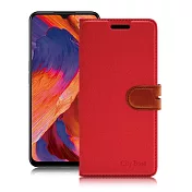 CITY for OPPO A73 5G 浪漫都會支架皮套 紅色