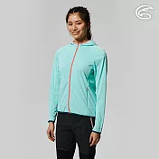 ADISI 女UPF50+壓光抑菌防曬連帽外套AJ2211039 (S-2XL) / 吸濕排汗 彈性 抗紫外線 大和抗菌 防臭加工 抗UV M 冰藍