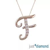 【Just Diamond】Love Letter系列 18K金鑽石墜子-F(不含鍊)