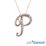【Just Diamond】Love Letter系列 18K金鑽石墜子-P(不含鍊)