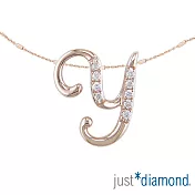 【Just Diamond】Love Letter系列 18K金鑽石墜子-Y(不含鍊)