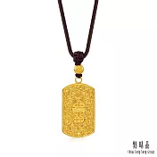 【點睛品】東方古祖 福壽平安 古法黃金項鍊_計價黃金