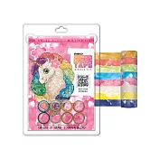 韓國Sinwoo - 水彩馬賽克紙膠帶著色組 獨角獸(8色)