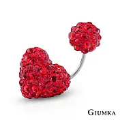 GIUMKA鎖針耳環繽紛小愛心鋼針 簡約素色系列 單支價格 多色任選 MF04001 無 J款耳環單一支