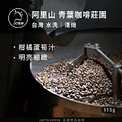 【JC咖啡】臺灣 阿里山 青葉咖啡莊園 SL34 咖啡豆1包│淺焙-1/4磅(115g)莊園咖啡 新鮮烘焙- 水洗