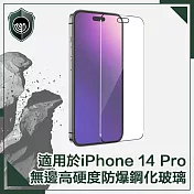 【穿山盾】iPhone 14 Pro 6.1吋無邊高硬度防爆鋼化玻璃保護貼