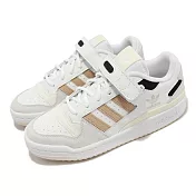 adidas 休閒鞋 Forum Low W 女鞋 白 奶茶 復古 魔鬼氈 三葉草 愛迪達 GW7107