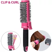 日本RIVER SILKY自然捲髮拉直CLIP&CURL固定髮夾梳L-9516髮梳(多孔&導熱佳的陶瓷層鋁)適快乾定型