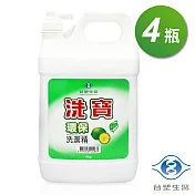 台塑生醫 洗寶環保洗潔精 洗碗精 4kgX4入