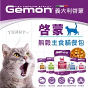 【Gemon 啟蒙】無穀主食貓餐包100g-24入 成貓(牛肉+蔬菜)