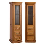 IDEA-歐式復古風浮雕玻璃展示櫃 單一色