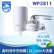 【PHILIPS 飛利浦】水龍頭型濾水器 WP3811