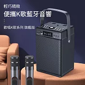 【YOULISN優力神】旗艦款★便攜式雙麥收納K歌藍牙音響(S13 音箱 伴唱 麥克風)