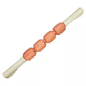 【EZlife】放鬆筋膜棒按摩運動滾輪(4球) 西柚紅