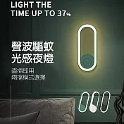 超聲波光感智能驅鼠驅蚊器 白色