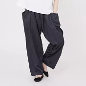 好我_Alen大口袋鬆緊哈倫褲 FREE 黑