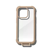 bitplay Wander Case 隨行殼 iPhone14 -6.1吋 透明背蓋軍規防摔手機殼附風格貼紙 奶茶色