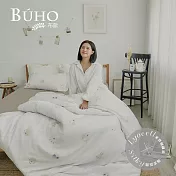 《BUHO》台灣製LYOCELL萊賽爾 雙人床包被套四件組 《AB呆呆特工》