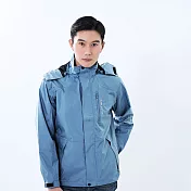 【遊遍天下】中性款可拆帽防水透濕防風濕機能外套(GJ13003) 2XL 天峰藍