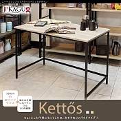 JP Kagu 臺灣製工業風工作桌 -寬120cm(電腦桌/辦公桌/書桌) 原木色