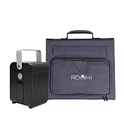 ROOMMI 120W太陽能電板+多功能行動電源供應器│小電寶 黑色