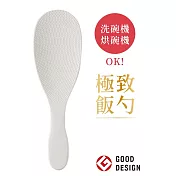 日本製MARNA米達人極致22公分長飯勺K-650不沾黏飯匙(平放不著地/背面支撐架;可用洗碗機)適4人份以上電鍋 究極白
