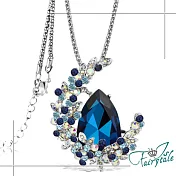 【伊飾童話】月下華爾滋＊滴型水晶長鍊  藍